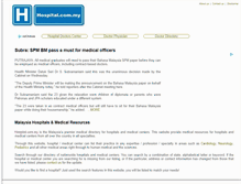 Tablet Screenshot of hospital.com.my